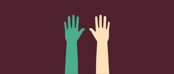 Ilusión de la mano de goma